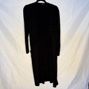Brigitte Brianna Black Long Cardigan